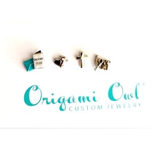 Origami Owl 🦉 Charms Set of 4 NWT $16